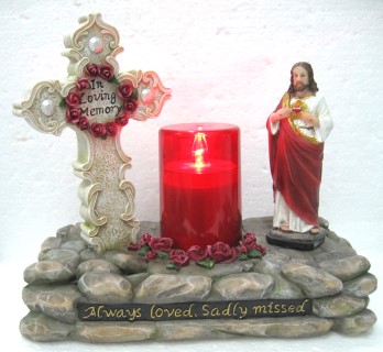 2107 Sacred Heart Ornament with LED