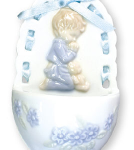 Porcelain Font Praying Boy