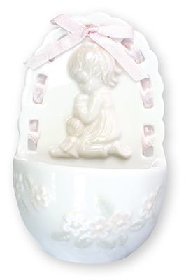 Porcelain Font Praying Girl