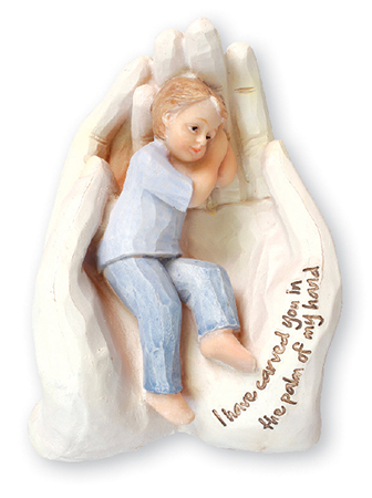 Resin Statue 6 inch – Palm of Hand Boy 1