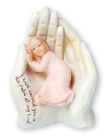 34621 Resin Statue 6inch – Palm of Hand Girl
