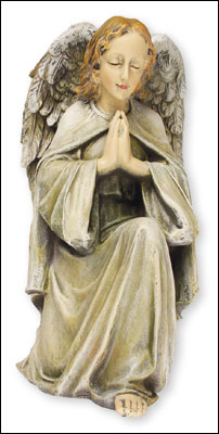 4830 Resin Grave Statue 12 inch Praying Kneeling Angel
