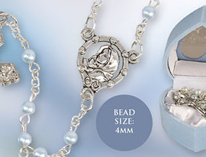 Glass Baby Rosary beads