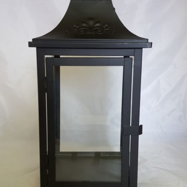Black Lantern with Clear Glass 1
