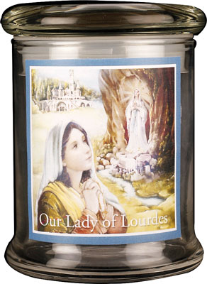 87885 LED Glass Candle Holder Lourdes