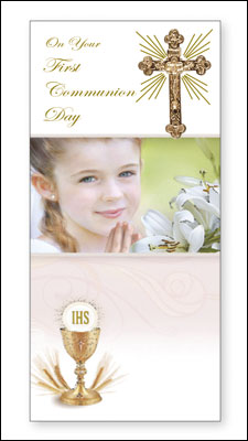 Communion Boxed Card Girl 1