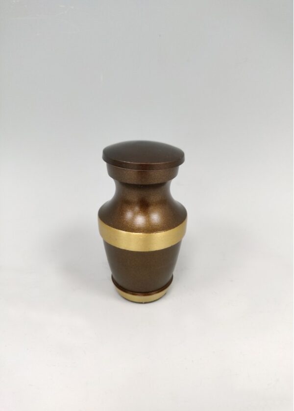 DF1108 Small Brown & Gold Urn