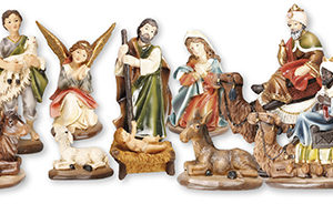 2.75 inch - 11 Figure Resin Nativity Set.
