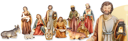 4.5 inch – 11 Figure Resin Nativity Set