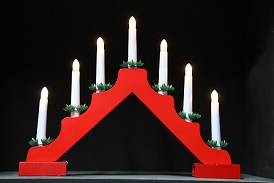 Christmas Candle Display
