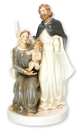 9 inch Nativity Set – Glazed Porcelain – Holy Family 1