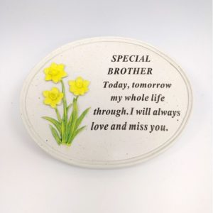 Brother Daffodil Oval Plaque