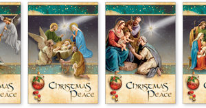 Box of Christmas Cards - Christmas Blessings Box of 18 Cards with 4 Designs