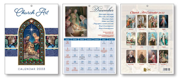 Church Art Calendar Month Scenes 9672