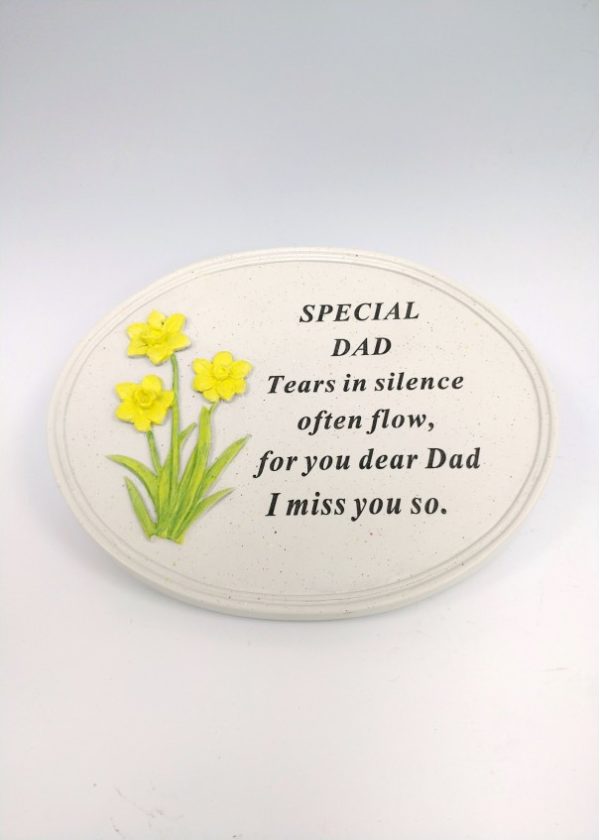 Dad Daffodil Oval Plaque 1