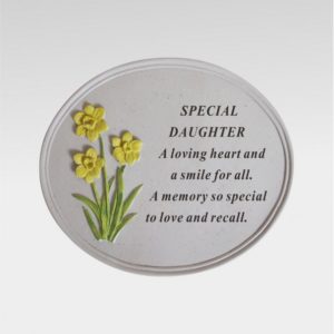 Daughter Daffodil Oval Plaque