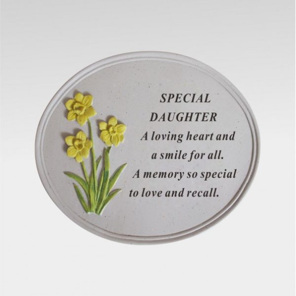 Daughter Daffodil Oval Plaque 1