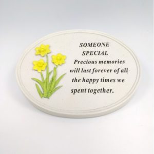 Someone Special Daffodil Oval Plaque