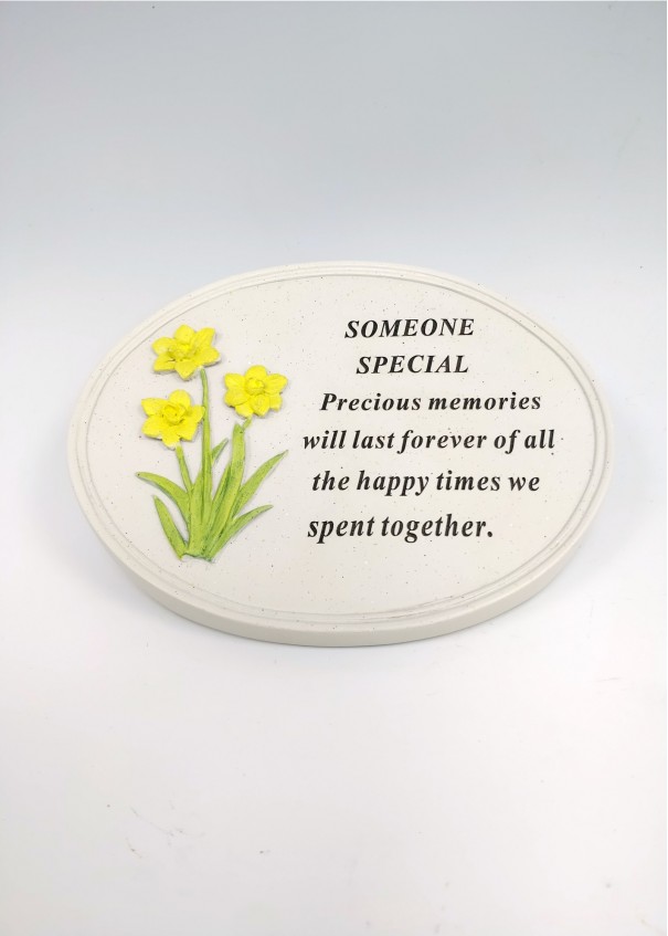 Someone Special Daffodil Oval Plaque