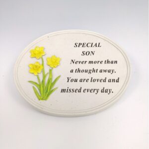Son Daffodil Oval Plaque