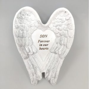 Son White and Silver Angel Wings Stone.