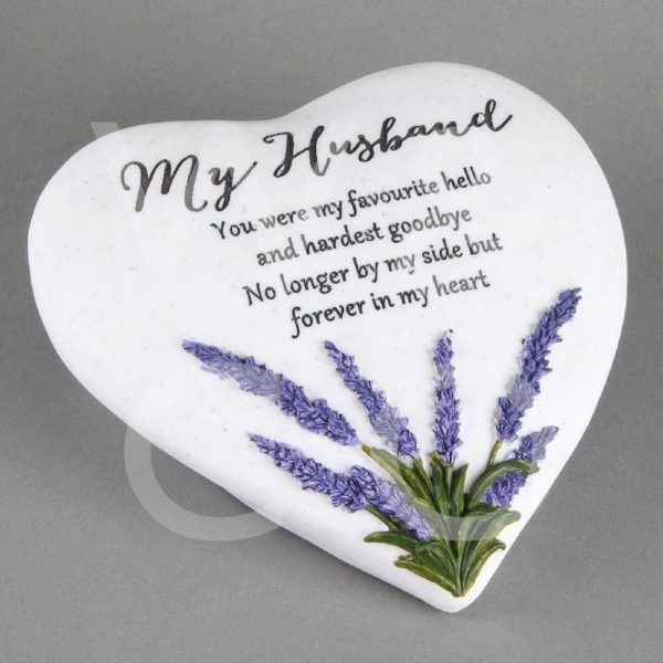 Thoughts of You  Heart Stone – Husband – Memorial Stone