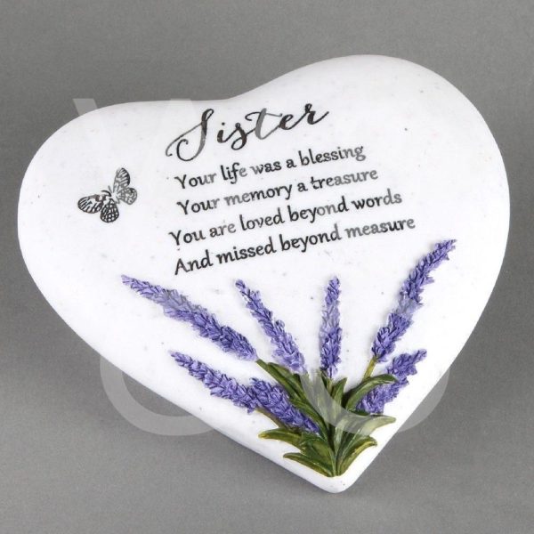 Thoughts of You  Heart Stone – Sister – Memorial Stone