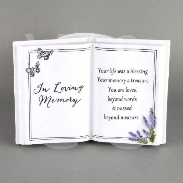 Thoughts of You – In Loving Memory –  Graveside Book Vase