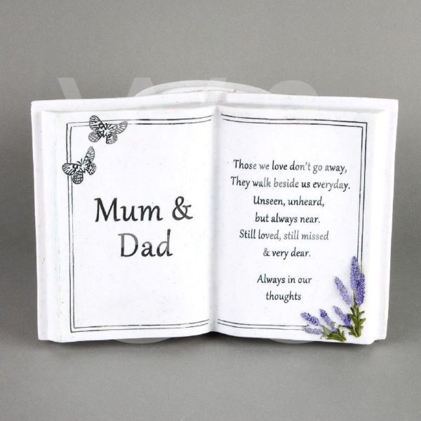 Thoughts of You – Mum & Dad –  Graveside Book Vase