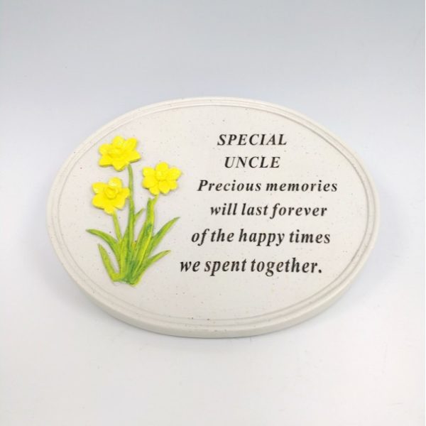 Uncle Daffodil Oval Plaque 1