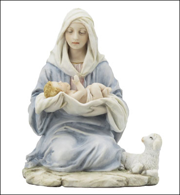 Veronese Resin Statue 6" Madonna & Child