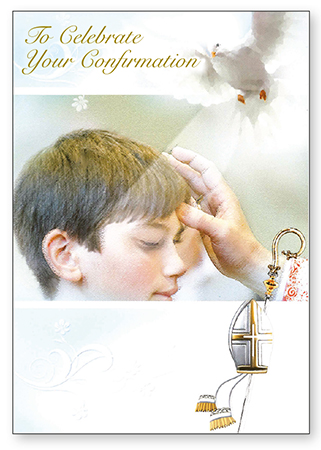 Confirmation Card with Insert - Boy