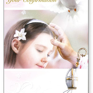 Confirmation Card with Insert - Girl
