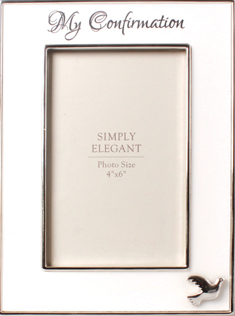 Confirmation Photo Frame - Metal - Silver Finish