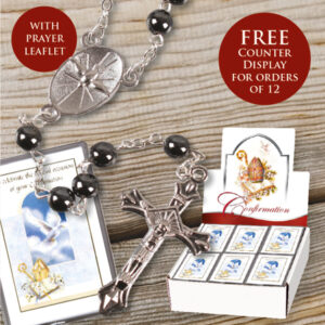 Confirmation Glass Rosary -