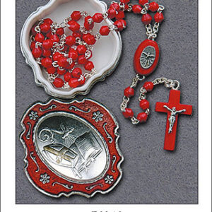 Confirmation Wood Rosary with Matching Box