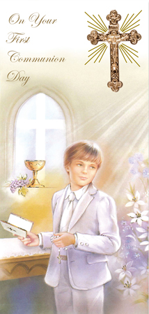Communion Boxed Card Boy 1