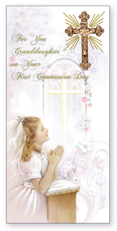 Communion Boxed Card Granddaughter 1