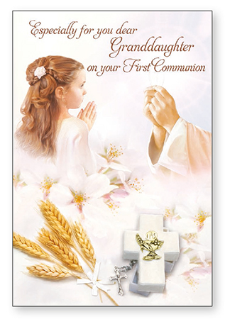 Communion Card Granddaughter 1