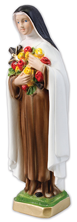 5543 8.5 inch Plaster Statue St. Theresa
