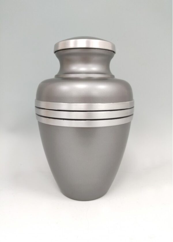 DF1022 Large Silver & Grey Urn