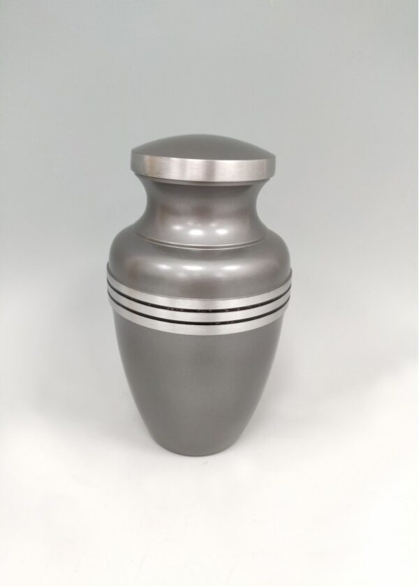 DF1022 Medium Silver & Grey Urn