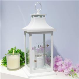Thoughts Of You White Memorial Lantern Dad – TY128D