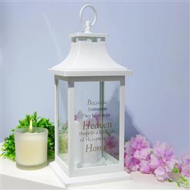 Thoughts Of You White Memorial Lantern Home – TY128HM