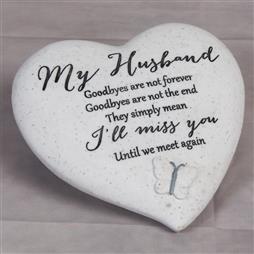 Thoughts of You – My Husband – Graveside Heart – 62581