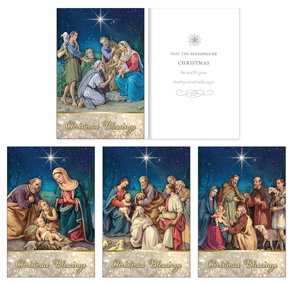 € 7.50 – Christmas Blessings Box – 18 Cards – 4 Designs 92802