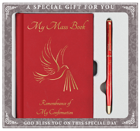 F579 Confirmation Gift Set Symbolic Book & Pen