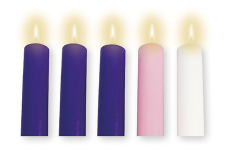Advent Candle Set 8 x 2 inch – 88633