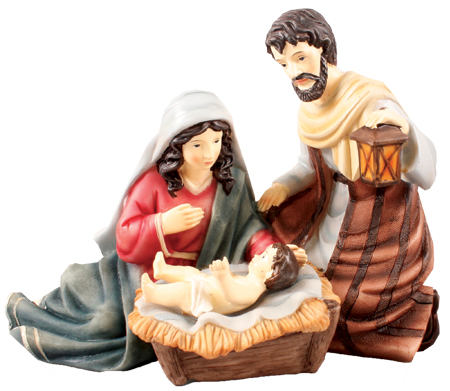 Nativity Set Resin Holy Family 6 inch – 89591